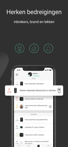 Alarm met gratis app