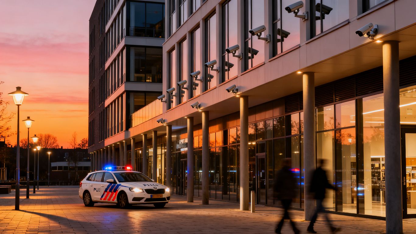 Bedrijfspand beveiligen in Purmerend met camera's en auto.